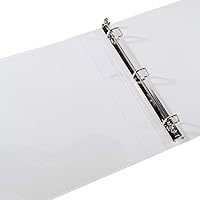 Vista 2 de Filexec Products 50301-62223 - Carpeta de 3 anillos en D de 1 pulgada, transparente, paquete de 2