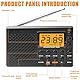 Tragbares Radio, AM,FM,SW Kofferradio mit LCD-Display, Batteriebetrieb, Eingebautem Lautsprecher Alarm Sleep Timer Kopfhöreranschluss, Küchenradio 35 Voreinstellungen Kleines Radio