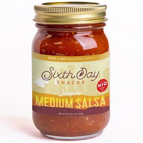 Sixth Day Snacks Jalapeno Medium Salsa (16 oz.) Cover