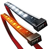 OPT7 2pc 60" Sidekick Running Board LED Strips w/Amber Turn Signal, DRL, and White Courtesy Lights