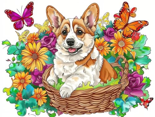 Peinture diamant chien kit de broderie 5D à offrir pour passionnés DIY
