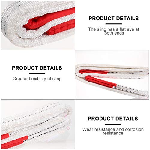UKCOCO 2 Pcs Cintas da Eslinga de Levantamento Resistente 2 Toneladas de Capacidade Web Eslinga de L