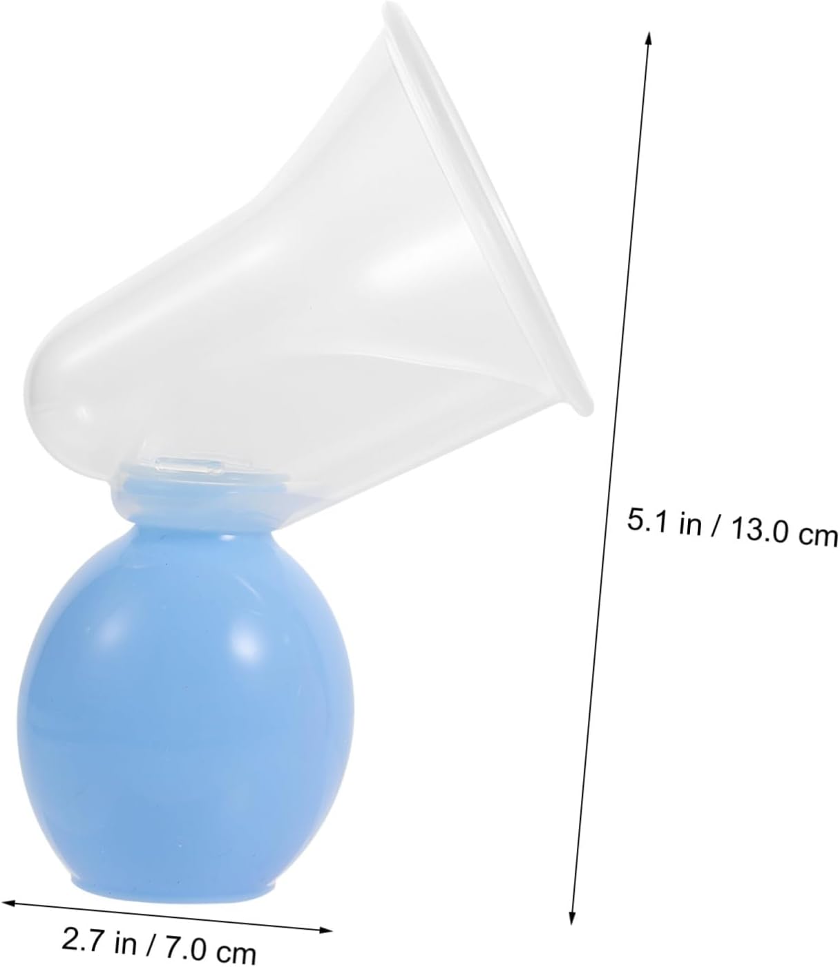 Manual Pump and Breastfeeding Sucker for Nursing Mothers, Portable 2Pcs Set with Suction Function, Hands- Pump for Postpartum Breastmilk Expression, Pink and Blue