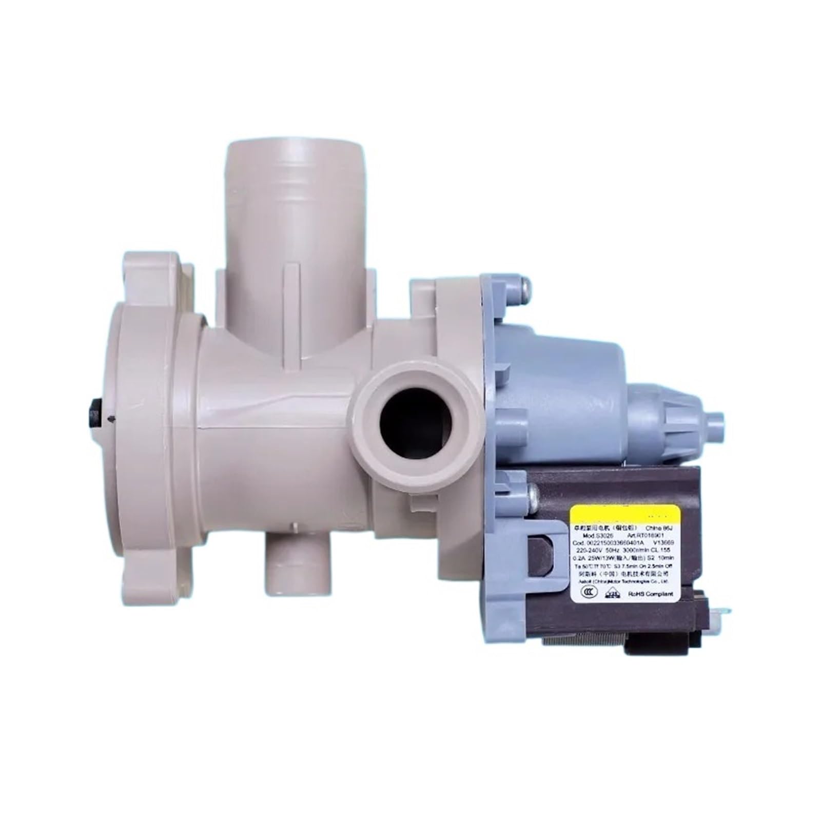 Hizon 1Pcs Drain Pump Drain Motor Front-Loading Washing Machine,Compatible For Haier, 0022150033660401D 0022150033660401A 0022150033660401G