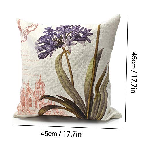 KIMERSE 2 Pezzi Fodera per Cuscino Piazza 45x45cm