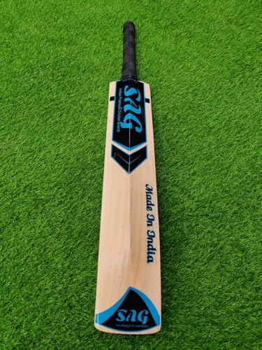 Image of SAG Cricket Bat Blue Thick No. 5 English Willow bat