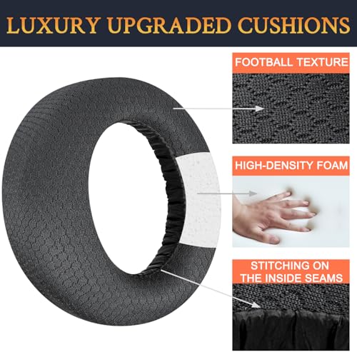 Image of SOULWIT Mesh Fabric Earpads Cushions Replacement for Sony PlayStation 5 Pulse PS5 3D Wireless Headset, Ear Pads Cushions with Noise Isolation Foam - MF Black