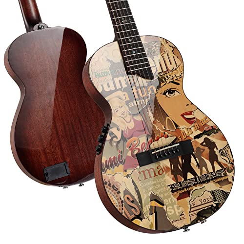 MOOZICA Guitare électrique de 91,4 cm – Acoustique – Guitare électrique professionnelle – Cajor – Guitare maître… - Les Beatles, Paul McCartney, John Lennon, RIngo Starr, George Harrison MOOZICA Guitare électrique de 91,4 cm - Acoustique - Guitare électrique professionnelle - Cajor - Guitare maître… – Image 4
