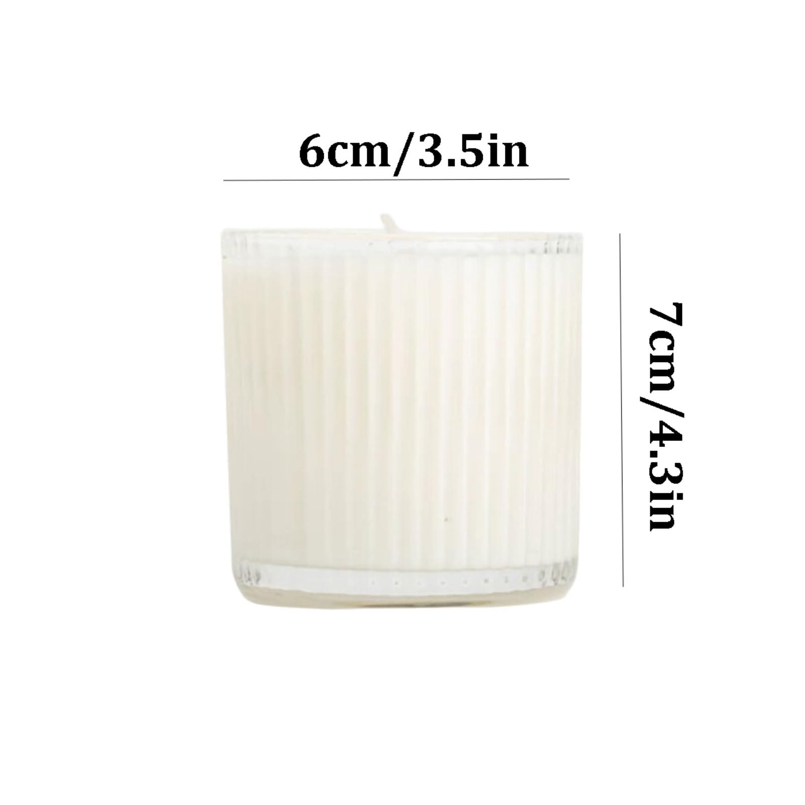 Exquisito Velas de cristal hechas con cera de soja y aceites esenciales, velas redondas en tarro de Camelia for el hogar perfumadas meloso