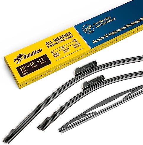 ASLAM Tergicristalli 15+15 Pollici Con Gancio A U - Set Di 2 Spazzole Con Ricambi Inclusi - Lamiera Zincata E Gomma Naturale - 6