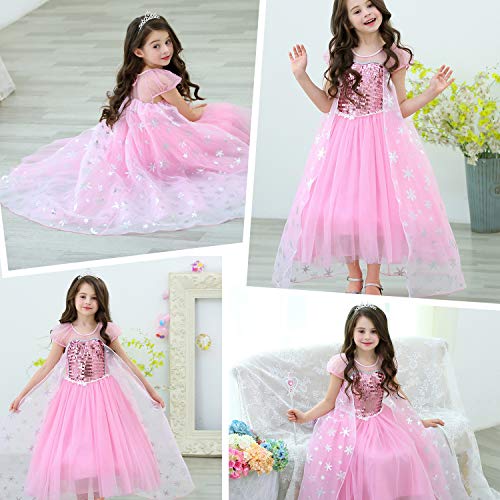 image for Party Chili Pink Princess Dress Costumes Birthday Dress Up for Little 