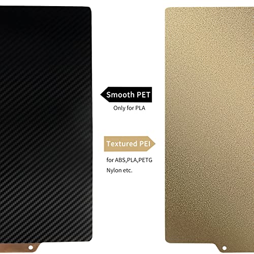 Image of Flexible PET+PEI Spring Steel Sheet 350x350mm PET+PEI Build Plate No Magnetic Sticker for Voron 2.4 3D Printer