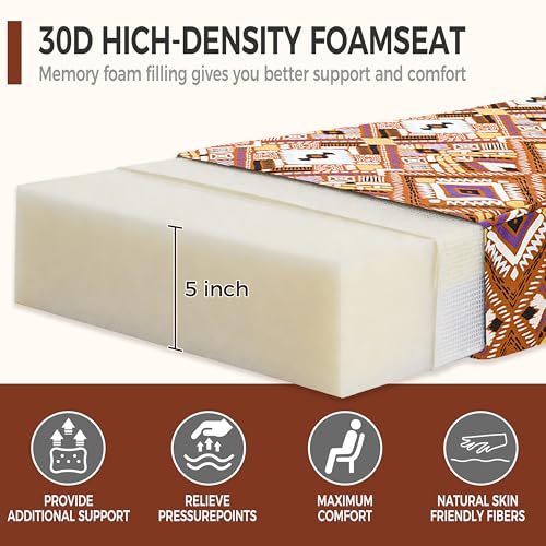Image of Art Leon Waterproof Outdoor Seat Cushion 24 inchx 24 inch 30D High Density Foam Patio Chair Cushions with Non-Slip Backing Patio Cushions for Patio Furniture Porch Swing Garden Bench Camping Stadium
