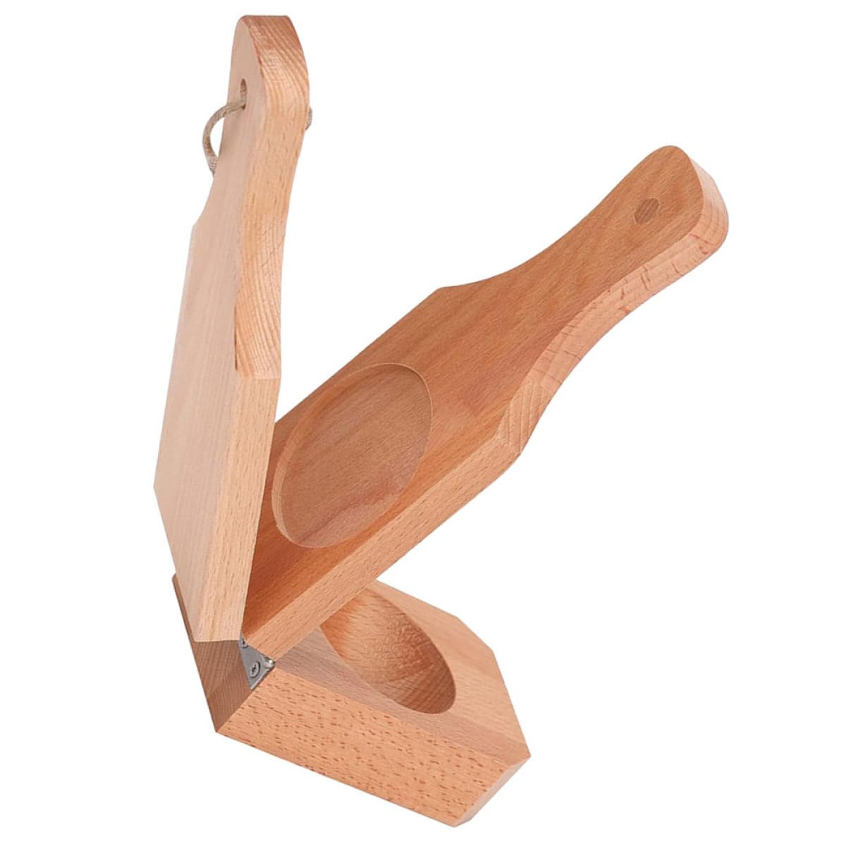 Pressa per Platani in Legno Manuale Pieghevole, Schiacciapatate Manuale per Banane e Tostones, Utensile da Cucina per Snack e Preparazione di Tortillas