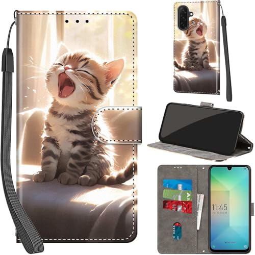 PHINIENLAND Coque pour Samsung Galaxy A26 / A17 5G Cover [Housse en Cuir PU Premium] [Etui à...