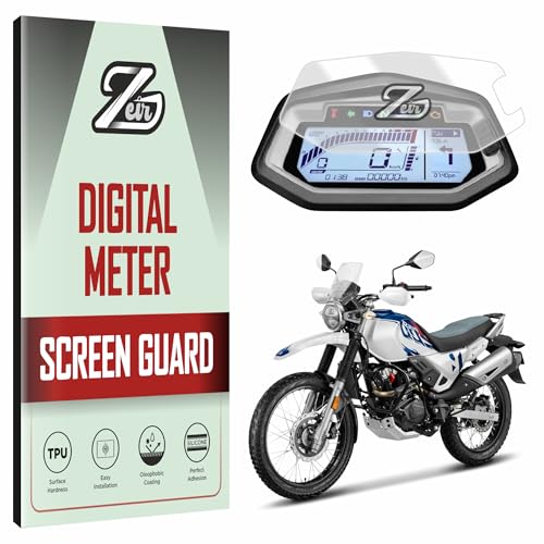 Image of ZEIR Screen Protector Compatible with HERO XPULSE 200 - 200T - 200 4V - 200S | Digital Display Scratch Guard For Xpulse200 | Anti Scratch Instrument Console HeroXpulse Bike Accessory 2025 [Not Tempered Glass]