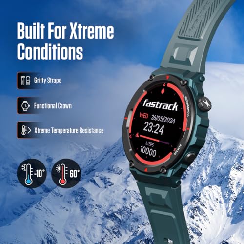 Image of Fastrack Xtreme PRO Smartwatch with 1.43 inch AMOLED Display with 466 * 466 Pixel Resolution|SingleSync BT Calling|AI Voice Assistant|100+ Sports Modes and Watchfaces|Upto 5 Day Battery|IP68