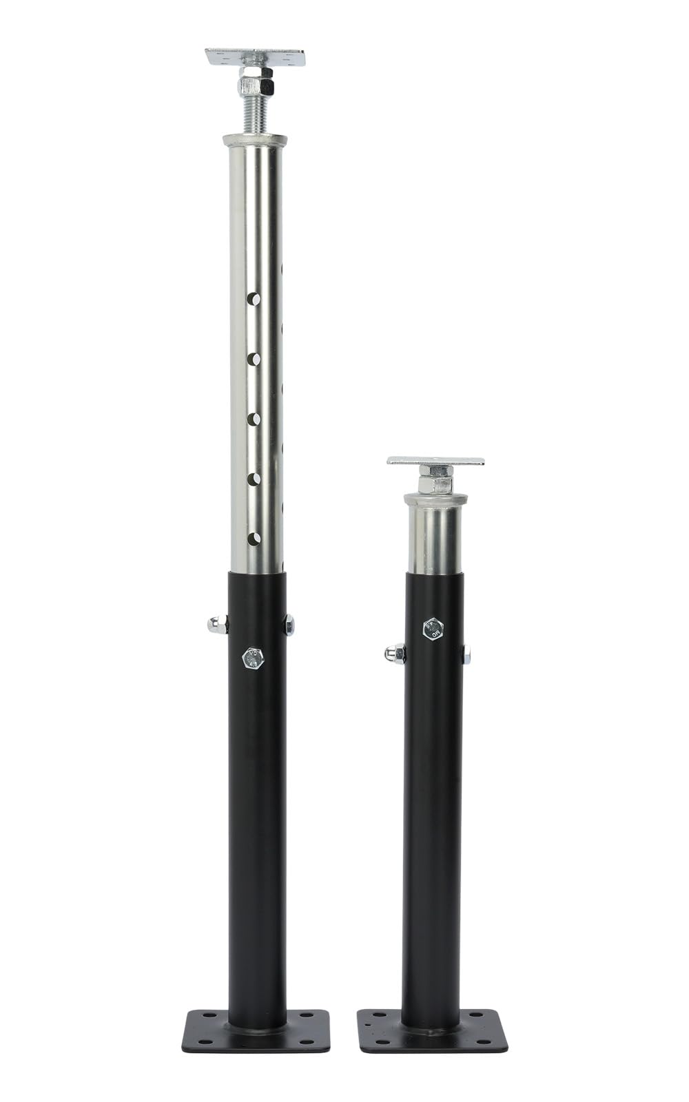 2 martinetti da pavimento per seminterrato, gamma di altezza da 50 a 85 cm, martinetti regolabili da pavimento per casa, capacità massima 1995,8 kg (ciascuno), martinetto telescopico per