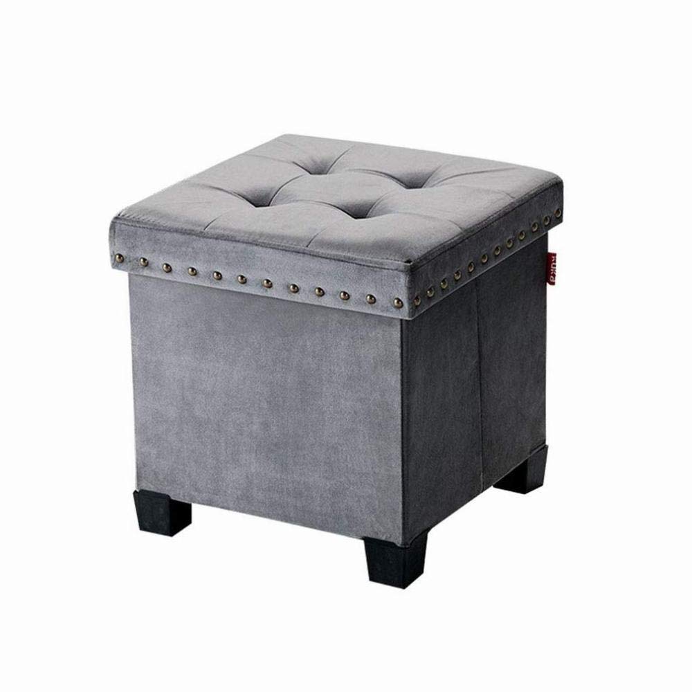 Banc américain de chaussure de salon en tissu avec tabouret de stockage B1