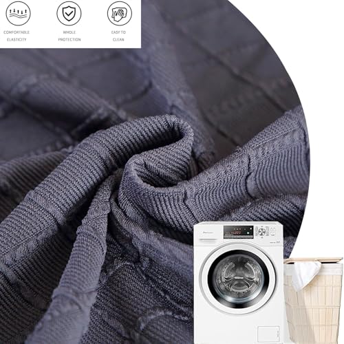 Image of FUANGUI Ottoman Cover Stretch Storage Ottoman Bench Slipcover Printed Folding Storage Bench Ottoman Cover Footrest Stool Slipcover Footstool Protector Cover with Elastic Bottom, Large
