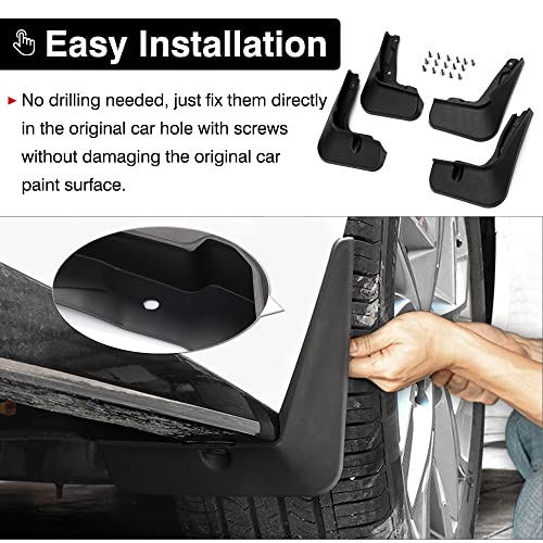 Image of Autorder Mud Flaps Splash Guards for 2023-2025 2026 bZ4X /Subaru Solterra Accessories Mudflap Fender Flares Front and Rear Mud Guard Set 4PCS