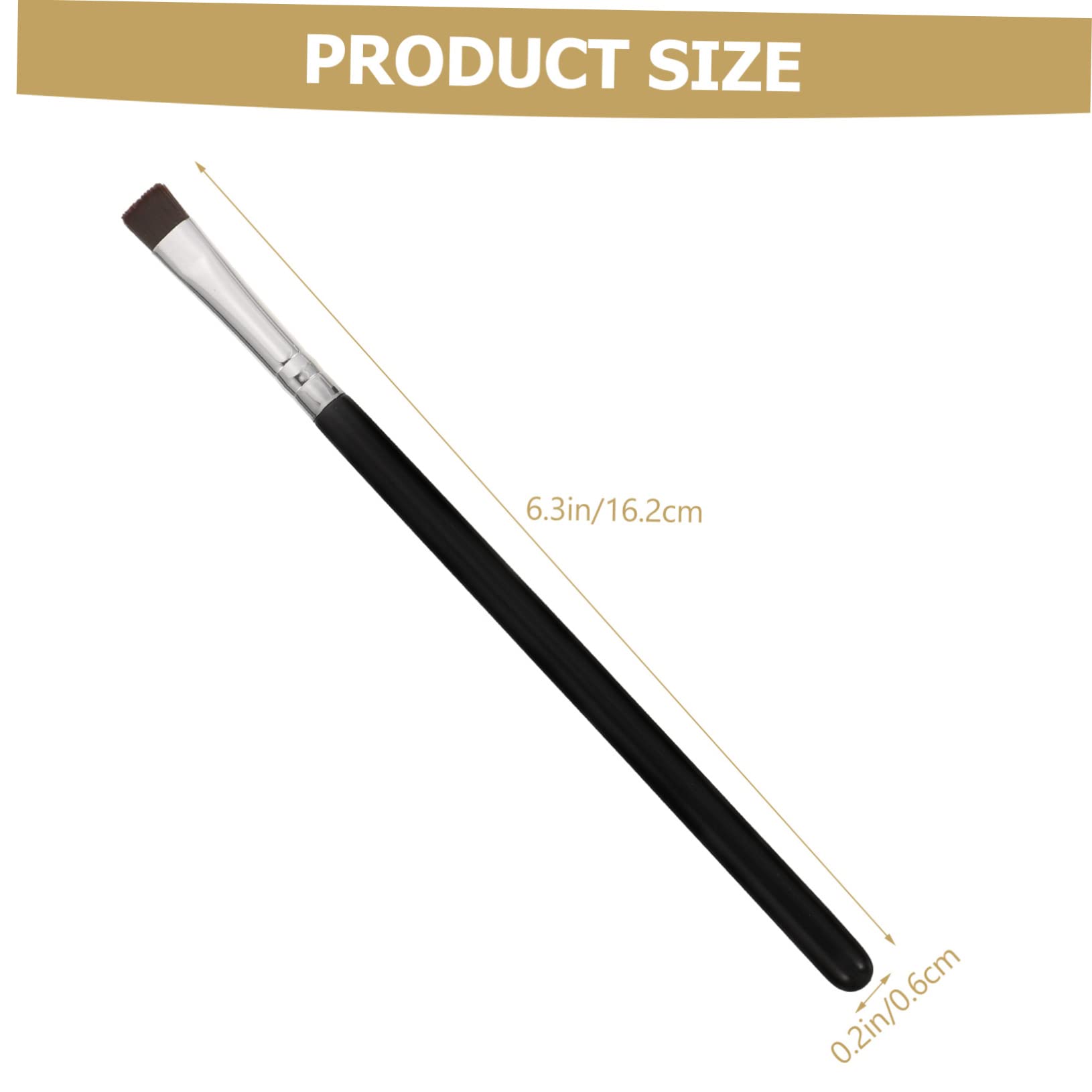 minkissy 30 Pz pennello per sopracciglia piatto pennello per eyeliner sottile e piatto pennello per sopracciglia definitore abito pennello piatto strumento per l'eyeliner pennello da trucco