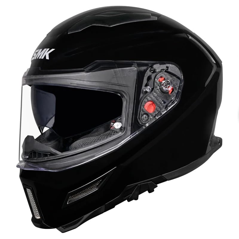 Image of SMK Agnar Full Face Helmet, Dual Visor, Clear Pinlock 70 Ready, ISI , Dot & Ece 22.06 Certified