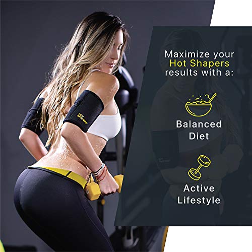 HOT SHAPERS Hot Arms – Women's Sweat Band – Wrap – Bicep Trimmer Suit for Running, Workouts, Weight Loss, Slimming Flabby Arms – Gym Equipment, Phone Accessory (Regular) - Thumbnail 6