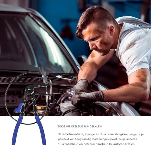 Alicates de manguera para soltar abrazaderas difíciles en el motor 3