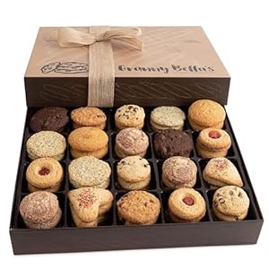 Cookie Gift Baskets, 52 Gourmet Assorted Cookie Gifts, Prime Candy Box Ideas, Milk Chocolates Gifts Men Family Food Delivery for Women Him Her Mom Daughter Wife Kids