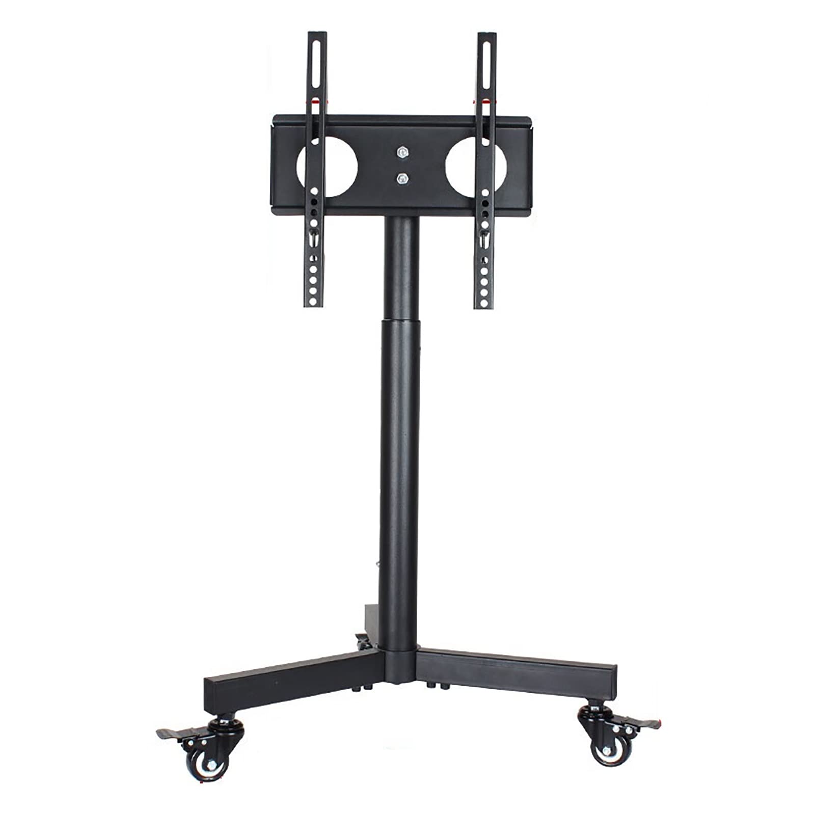 TKJfdTY Mobile Tv Cart With Wheels For 14-32 Inch Screen, Tilting Tv Stand With Height Adjustable, Rolling Floor Tv Trolley Holds Up To 30Kg/66Lbs