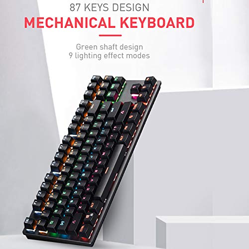 Teclado Gamer K917 Retro USB RGB Clásico Negro miniatura 5