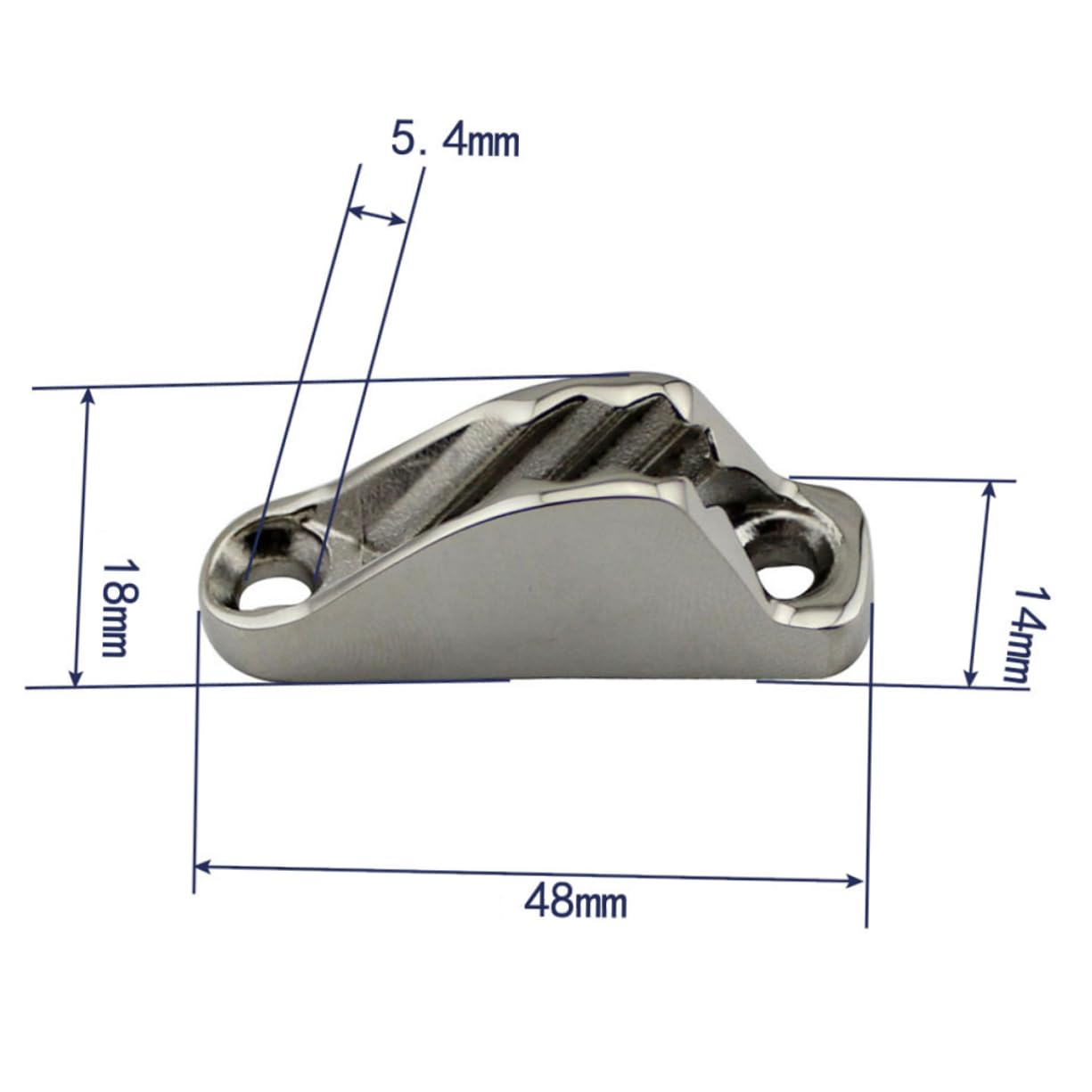 balacoo 3pcs Sailboat Marine Wire Holder Marine Loops Cleat Rope Line Cleat for Yacht