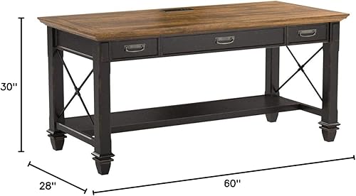 Miniatura 2 de Martin Furniture Hartford - Escritorio para escribir, color marrón Marrón,Blanco
