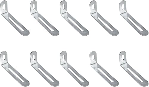 KUMGROT Soporte de esquina ajustable en forma de L, soporte de esquina con ranura para muebles de alta resistencia, 76 × 30 × 0.591 in3 × 1.18 ×