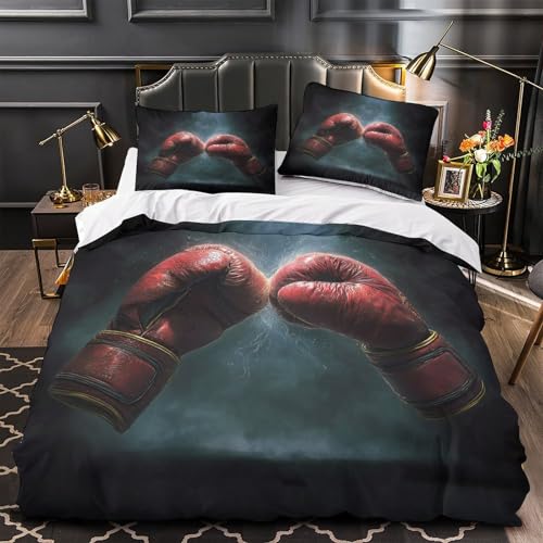 Housse de couette boxe en microfibre 140x200 cm hypoallergénique avec fermeture éclair pour lit simple