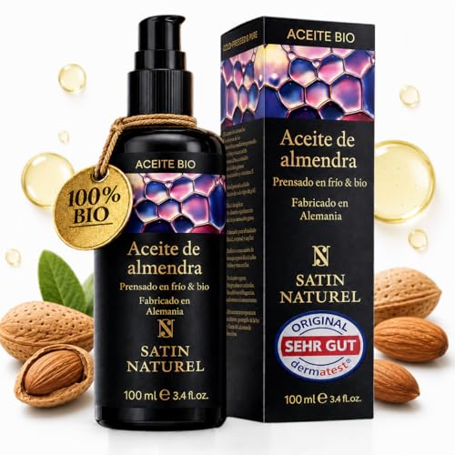 Satin Naturel Aceite de Almendras Bio Prensado en...