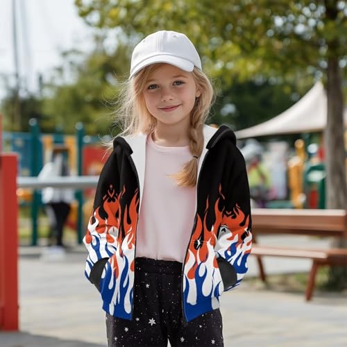 Rnyleeg Boys Jakets Lightweight Zip Up Hoodies for Boys Cardigan Sweatshirt Kids Long Sleeve Hooded Fall Winter Clothes S-XL3