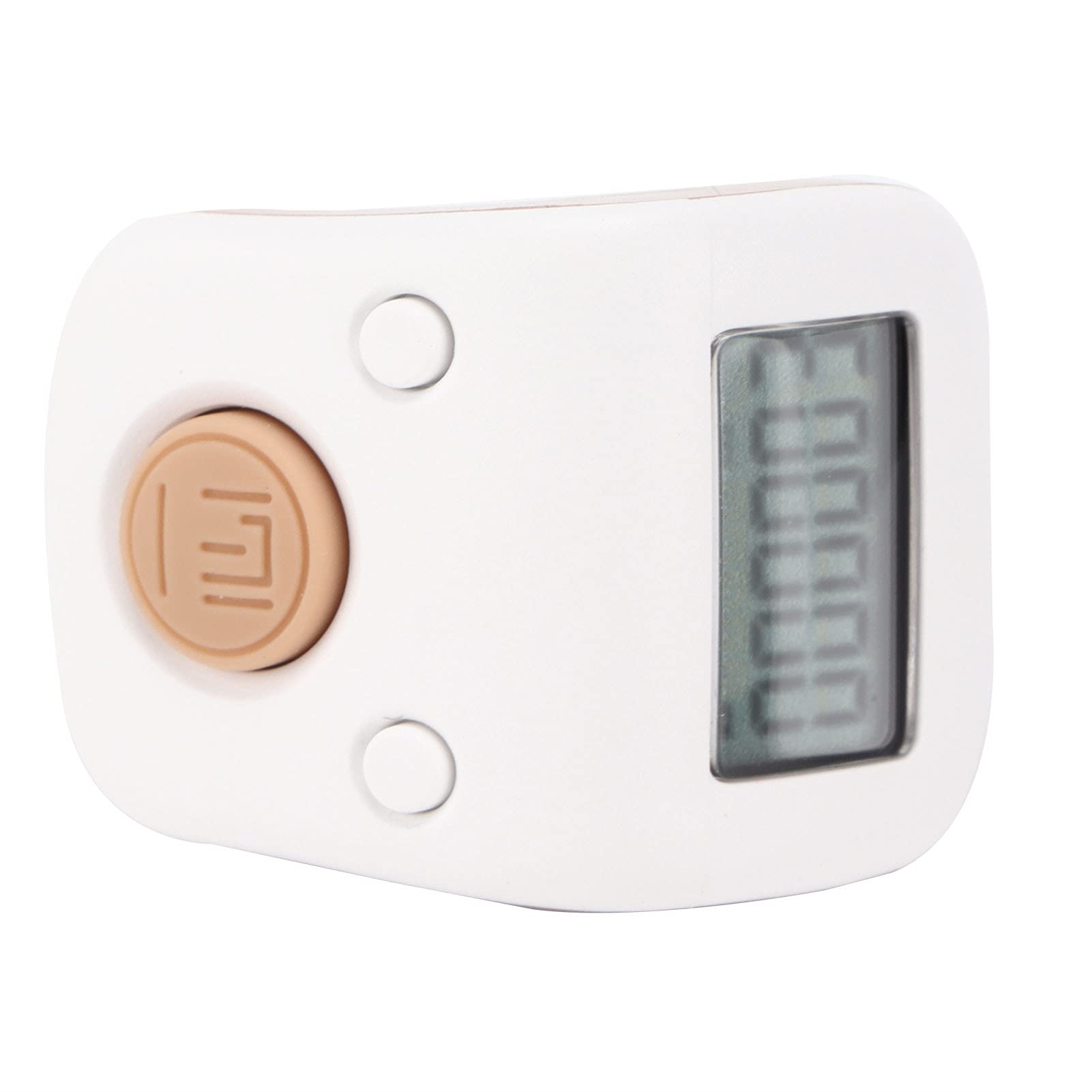 E Ic Counter, Digital Beads Manual Ring Shape Mini Chanting Plastic Counting Tool Lap Counters for Buddhist MeditationWishful White Meditation Muslim Prayer (Ruyibai)