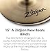 Avedis Zildjian Company A Series New Beat Hi-Hat Cymbals - 15 Inches