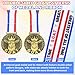 24 PCS Double-sided 2 Inch Goat Medal with Neck Ribbons, Greatest of All Time Champ Medals Award, 3D Goats Pendant Medal for Football Basketball Sports Tournament & Championship MVP Collections