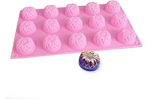 1 oz Silicone Mold Tray, Sunflower Shaped Molds for Baking, Soap, Chocolate, and More