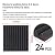 Focusound 24 Pack Acoustic Foam Panels 1" x 12" x 12" Sound Proof Foam Panles Soundproofing Noise Cancelling Wedge Panels for Home Office Recoding Studio with 240PCS Double-Side Adhesive