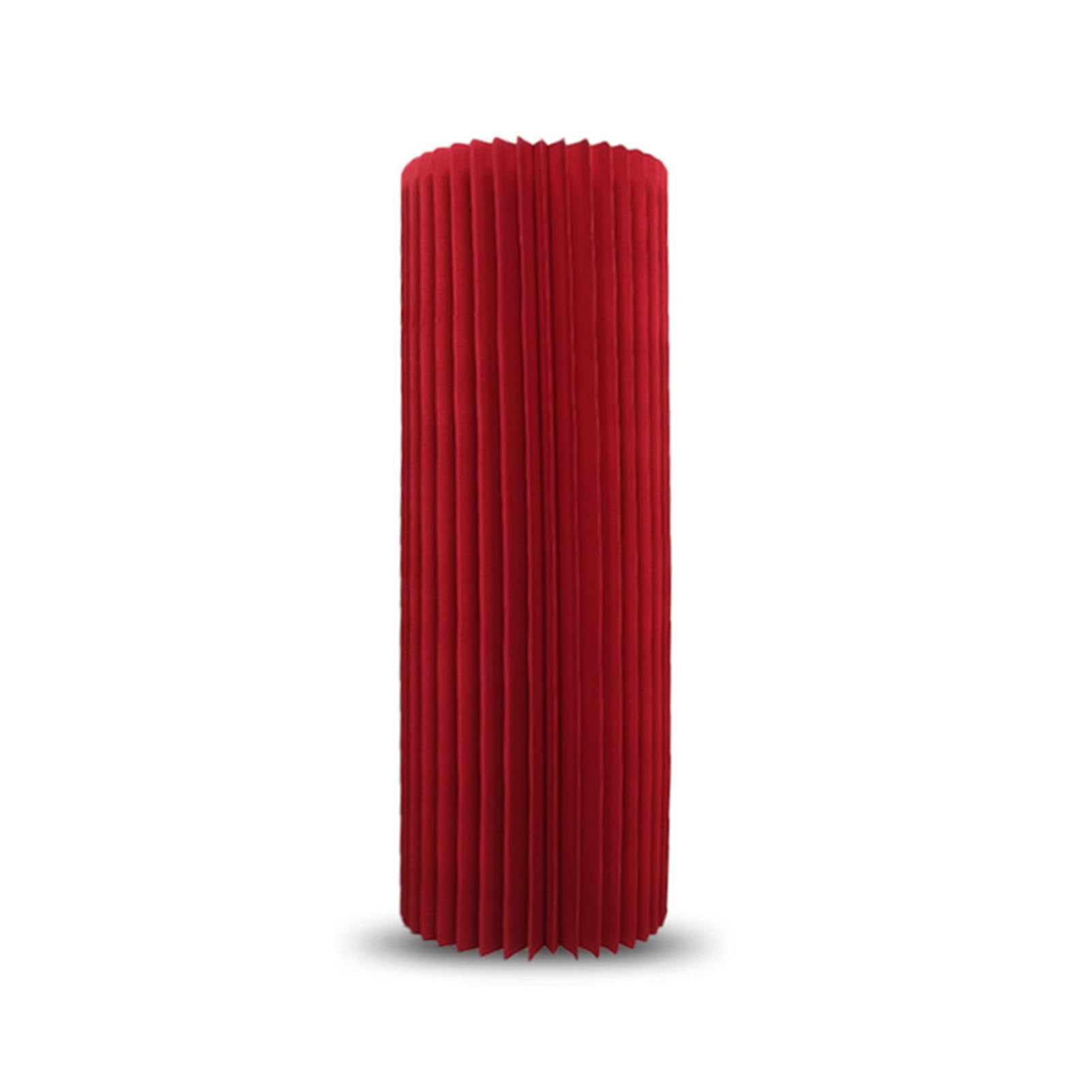 YTBHSHXZ plinth， Wedding Centerpieces Display, Cylinder Flower Stand Paper Roman Pillar(Red 11.8in,15.75in)