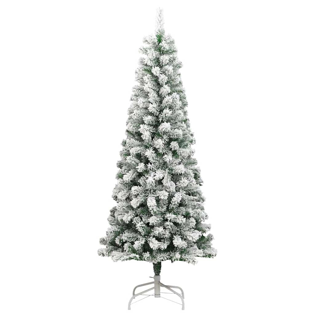 vidaXL Künstlicher Weihnachtsbaum Klappbar Beschneit 180 cm