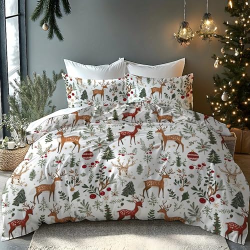 Housse de couette 140x200 Noël microfibre douce ado