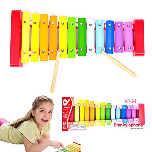 Classic World クラシックワールド スター シロフォン おもちゃ 知育玩具 楽器 音の出る 音楽 木製 こども 子供 男の子 女の子 1歳 1才 18ヶ月 1才半 2歳 プレゼント 誕生日 お祝い 出産祝い ベビー 赤ちゃん クリスマス
