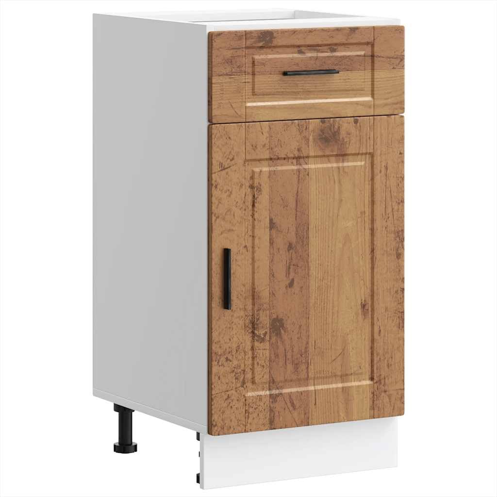 vidaXL Mueble bajo de Cocina Porto Madera Vieja Madera reconstituida, Mueble bajo de Fregadero, Mueble bajo de Cocina con cajón, Mueble bajo de Fregadero