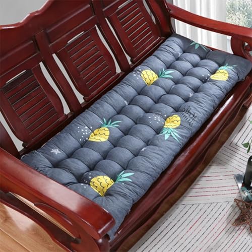 Cojín de banco grande para sillas de interior, almohadilla suave de 8 cm de grosor para muebles de madera, alfombrilla de asiento versátil para sofás de 2/3 plazas y zonas de comedor (55 x 160 cm, Sle