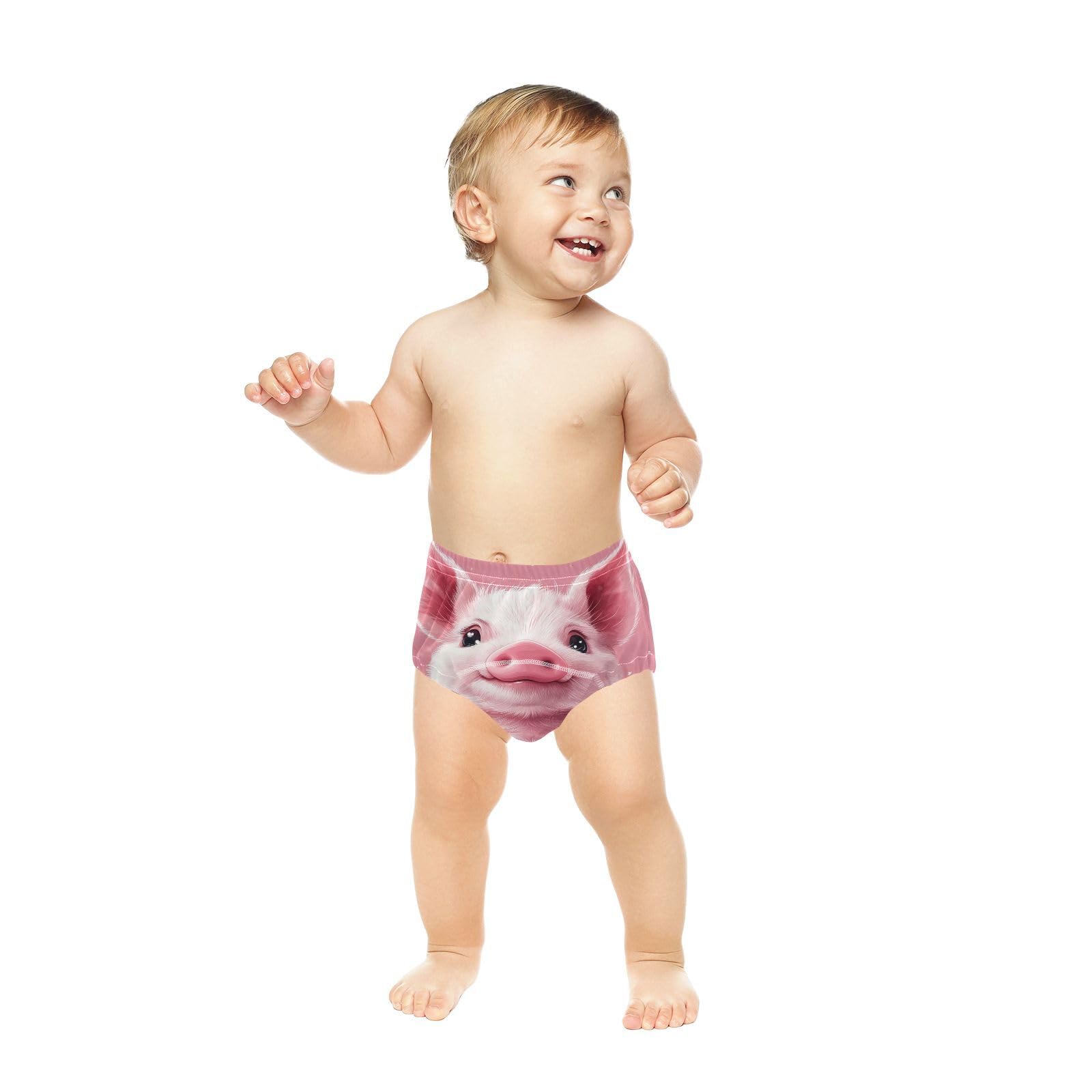 Coikll Pink Pig Toddler Training Underwear Waterproof Baby Pee Pants -4T